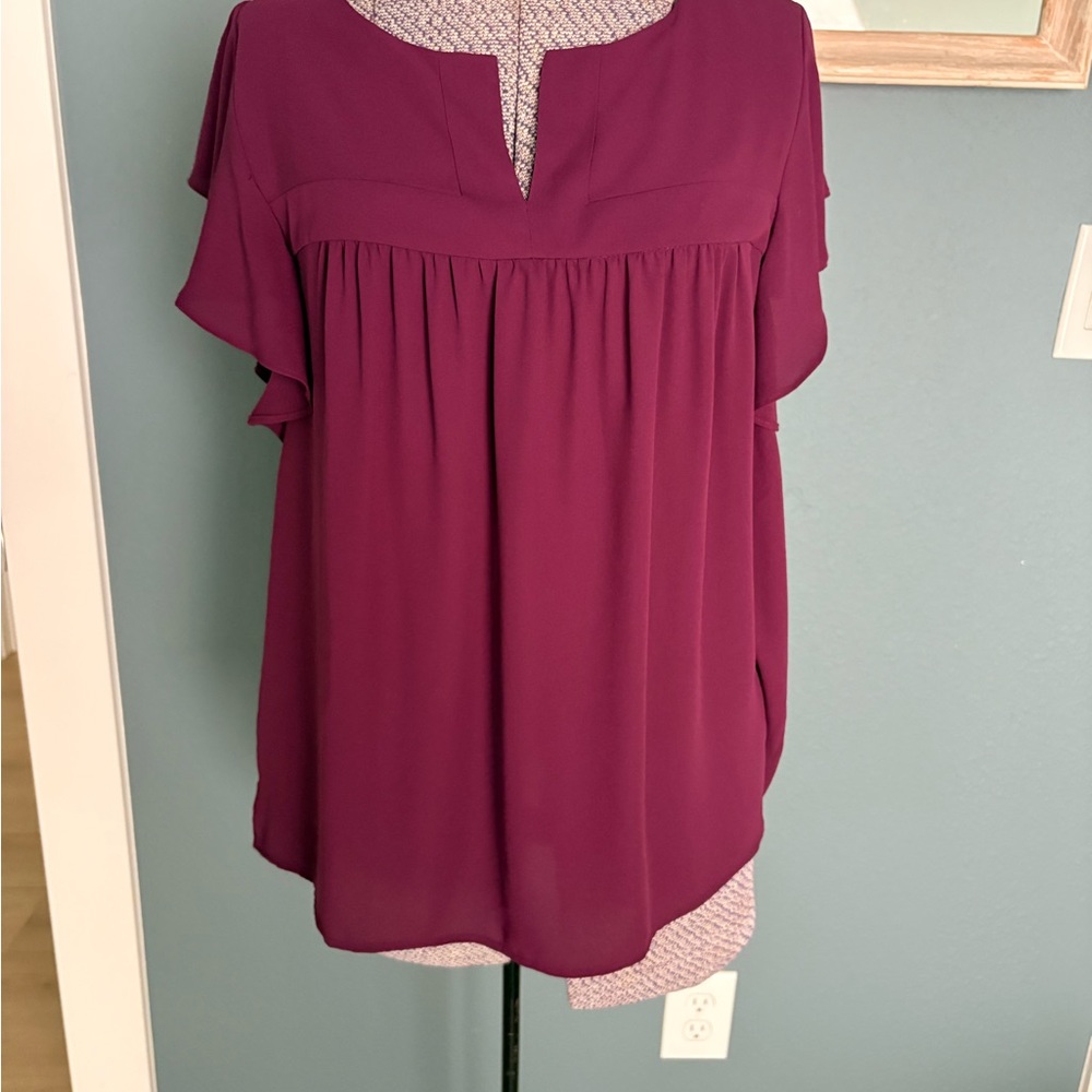LOFT Rich Purple Women's Blouse